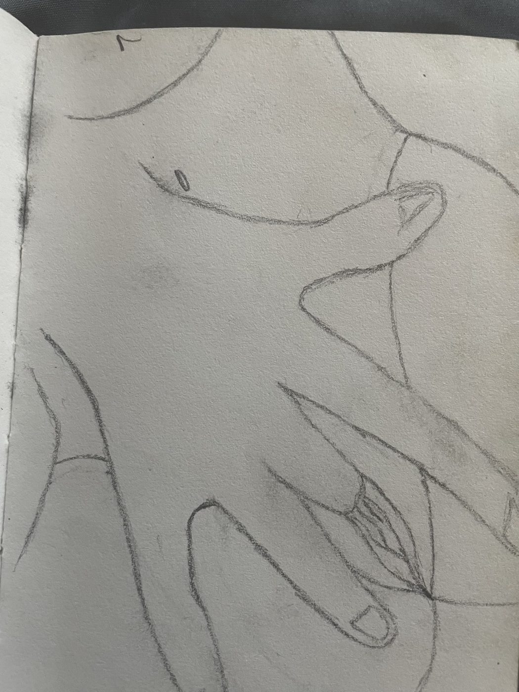 Close pencil figure study